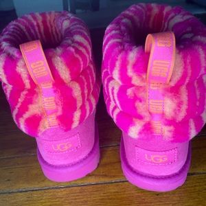Pink and orange uggs